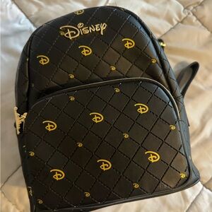 Disney Black and Gold Loungefly Backpack